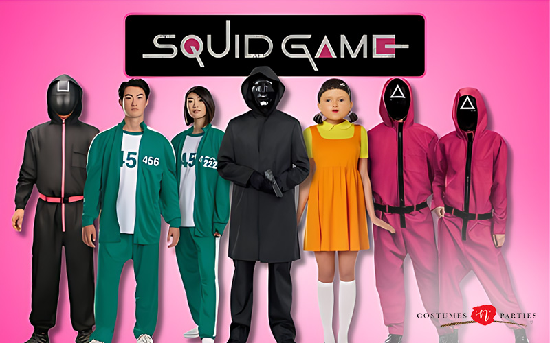 Squid Game Halloween costumes from Costumes-n-Parties